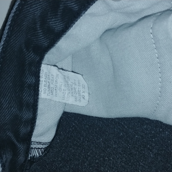 Diamond Gusset Jeans, Size - 40 X 32, Color - Stone Black - Picture 10 of 10